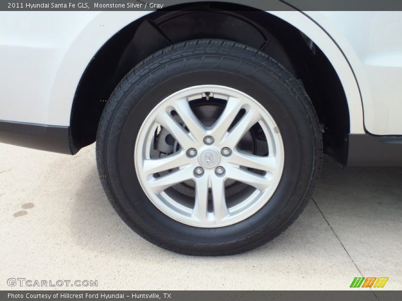 Moonstone Silver / Gray 2011 Hyundai Santa Fe GLS