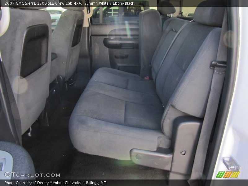 Summit White / Ebony Black 2007 GMC Sierra 1500 SLE Crew Cab 4x4