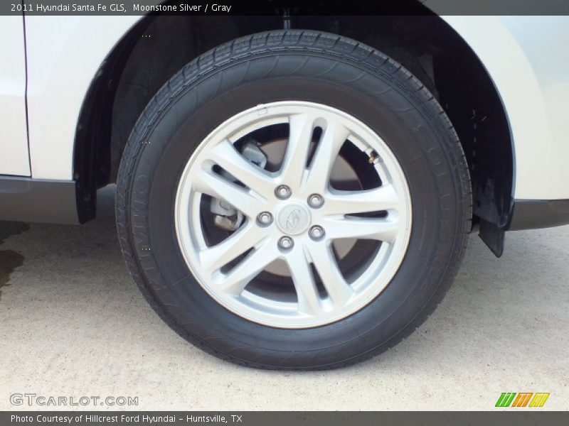 Moonstone Silver / Gray 2011 Hyundai Santa Fe GLS