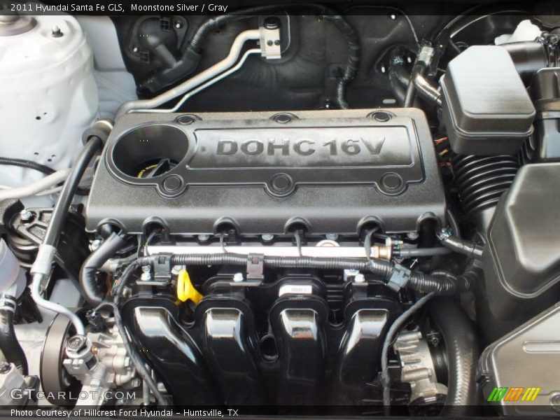 Moonstone Silver / Gray 2011 Hyundai Santa Fe GLS