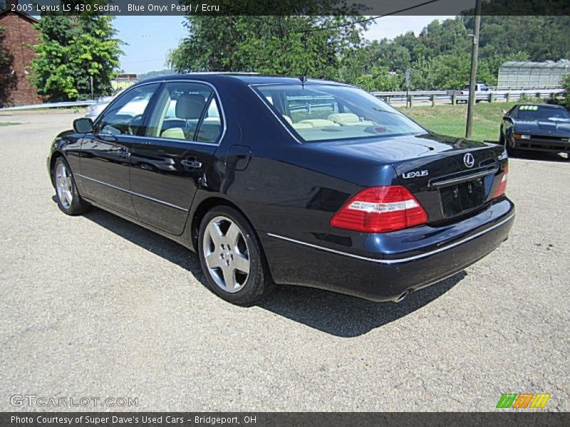 Blue Onyx Pearl / Ecru 2005 Lexus LS 430 Sedan