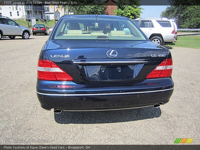 Blue Onyx Pearl / Ecru 2005 Lexus LS 430 Sedan