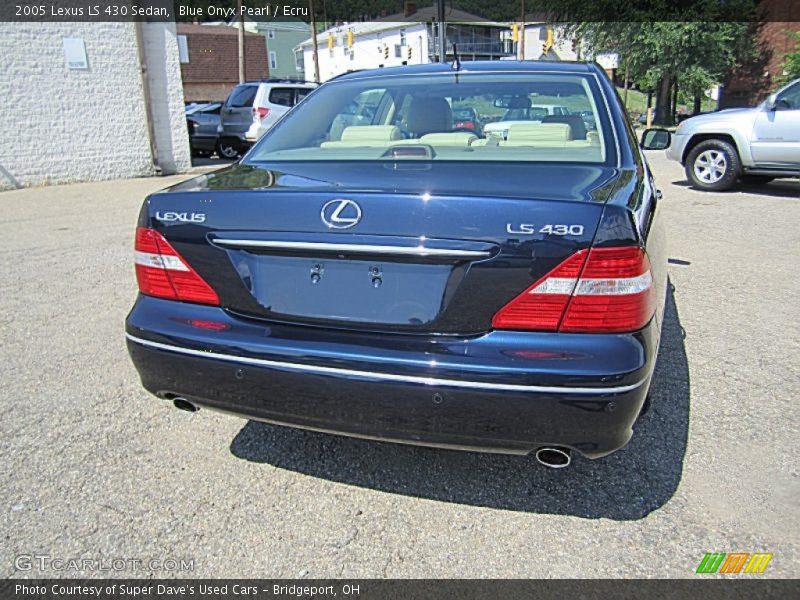 Blue Onyx Pearl / Ecru 2005 Lexus LS 430 Sedan