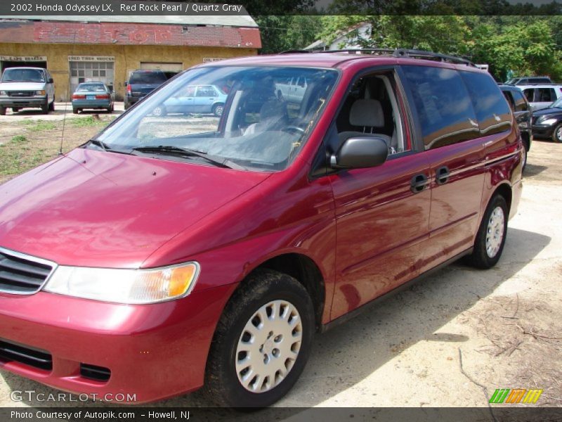 Red Rock Pearl / Quartz Gray 2002 Honda Odyssey LX