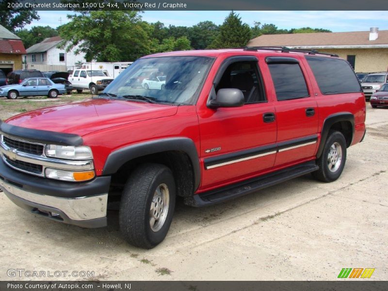 Victory Red / Graphite 2000 Chevrolet Suburban 1500 LS 4x4