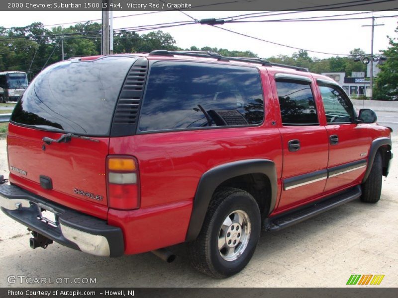 Victory Red / Graphite 2000 Chevrolet Suburban 1500 LS 4x4