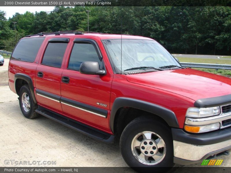 Victory Red / Graphite 2000 Chevrolet Suburban 1500 LS 4x4