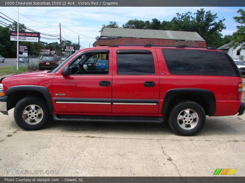 Victory Red / Graphite 2000 Chevrolet Suburban 1500 LS 4x4