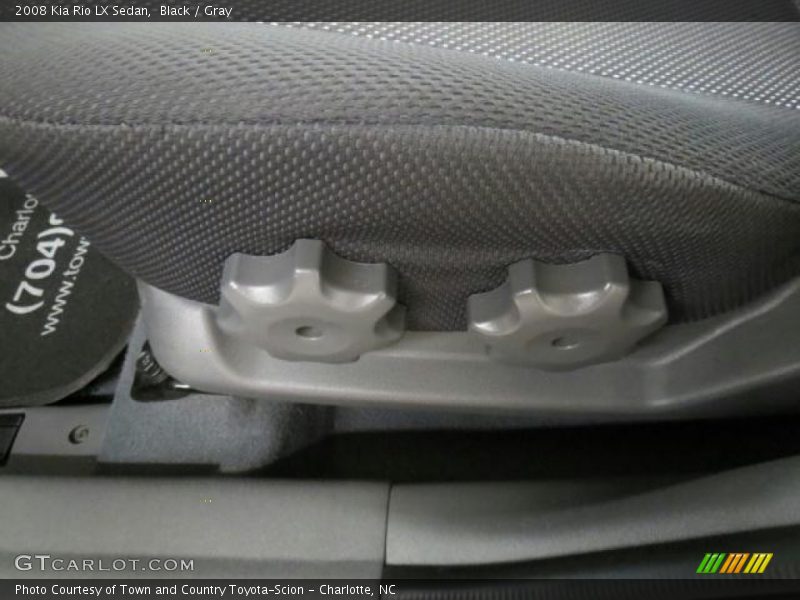 Black / Gray 2008 Kia Rio LX Sedan