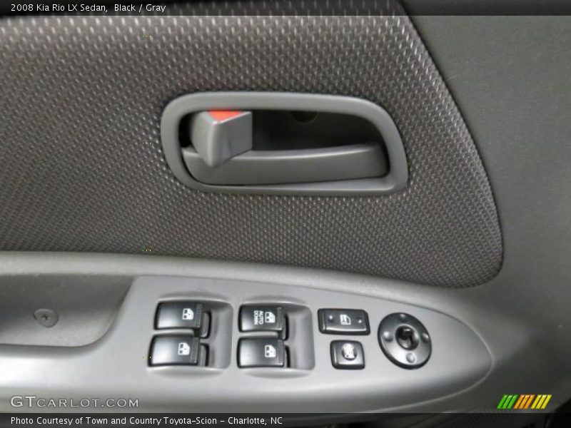 Black / Gray 2008 Kia Rio LX Sedan