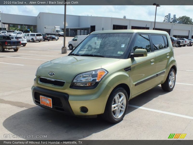 Alien Green / Black Soul Logo Cloth 2010 Kia Soul +