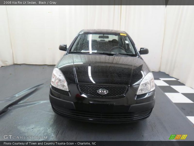 Black / Gray 2008 Kia Rio LX Sedan