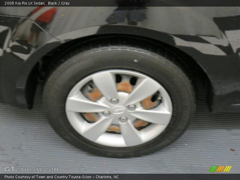 Black / Gray 2008 Kia Rio LX Sedan