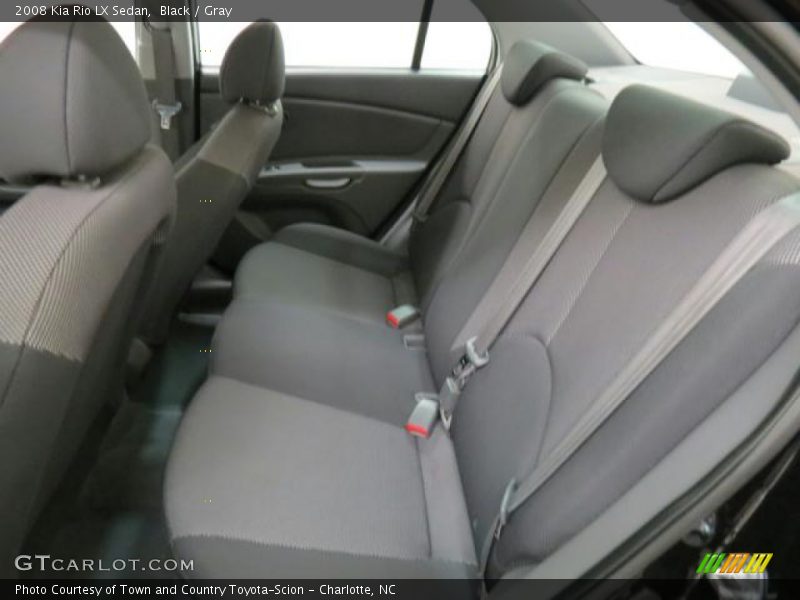 Black / Gray 2008 Kia Rio LX Sedan