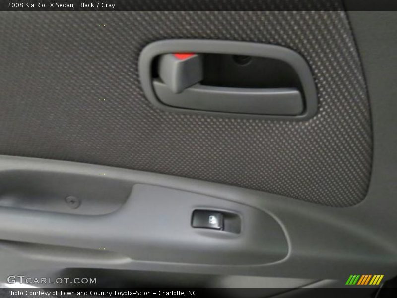 Black / Gray 2008 Kia Rio LX Sedan