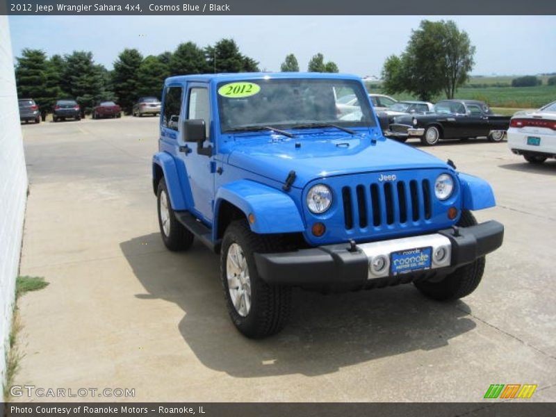 Cosmos Blue / Black 2012 Jeep Wrangler Sahara 4x4