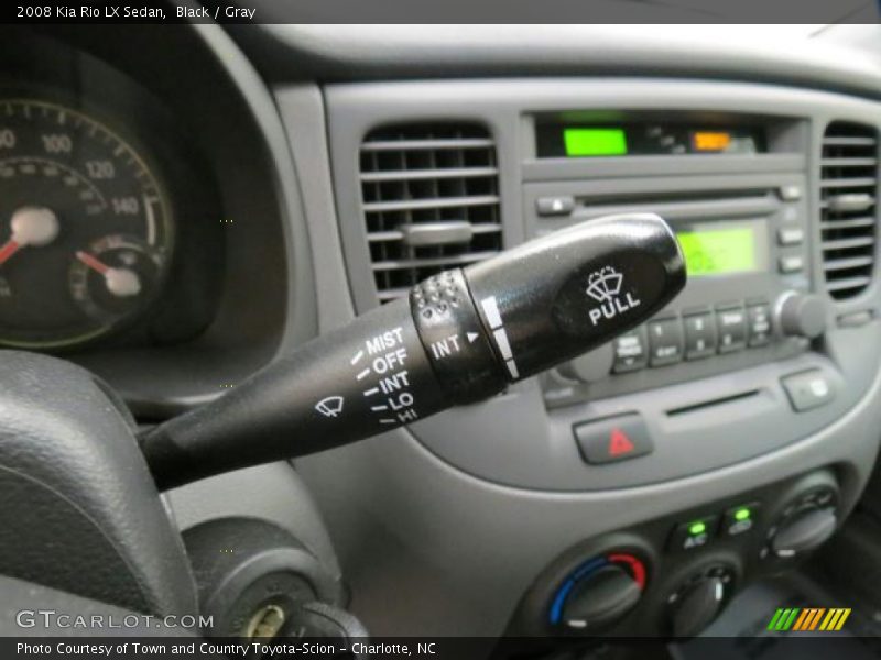 Black / Gray 2008 Kia Rio LX Sedan
