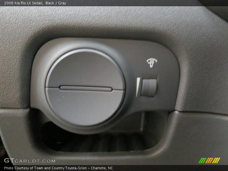 Black / Gray 2008 Kia Rio LX Sedan