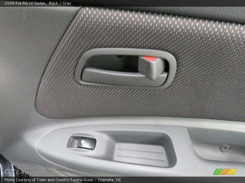 Black / Gray 2008 Kia Rio LX Sedan