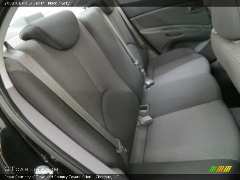 Black / Gray 2008 Kia Rio LX Sedan