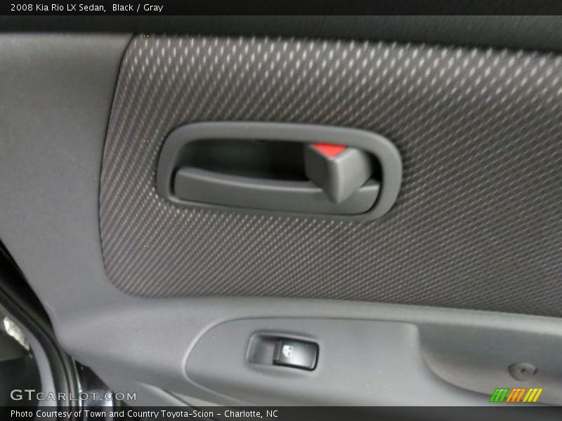 Black / Gray 2008 Kia Rio LX Sedan