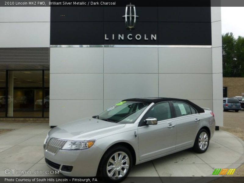 Brilliant Silver Metallic / Dark Charcoal 2010 Lincoln MKZ FWD