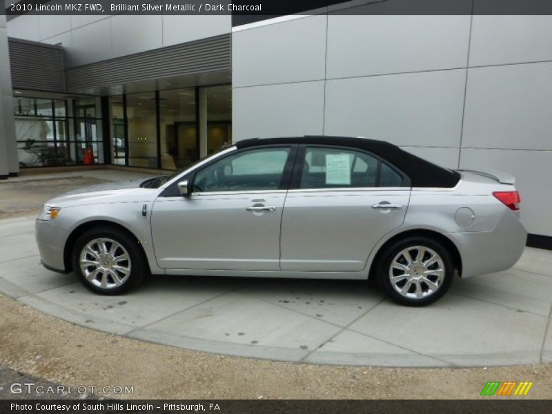 Brilliant Silver Metallic / Dark Charcoal 2010 Lincoln MKZ FWD
