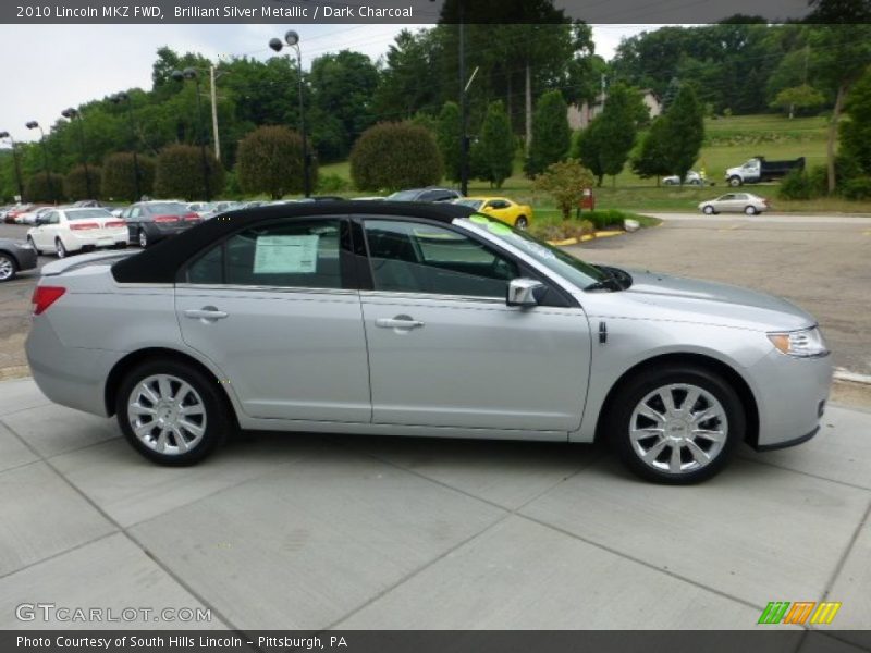 Brilliant Silver Metallic / Dark Charcoal 2010 Lincoln MKZ FWD