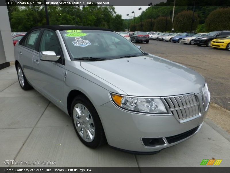Brilliant Silver Metallic / Dark Charcoal 2010 Lincoln MKZ FWD