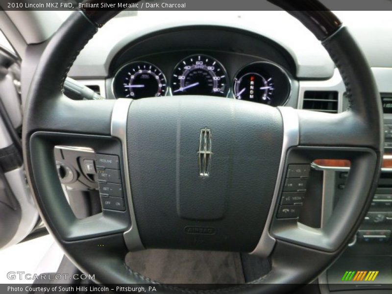 Brilliant Silver Metallic / Dark Charcoal 2010 Lincoln MKZ FWD