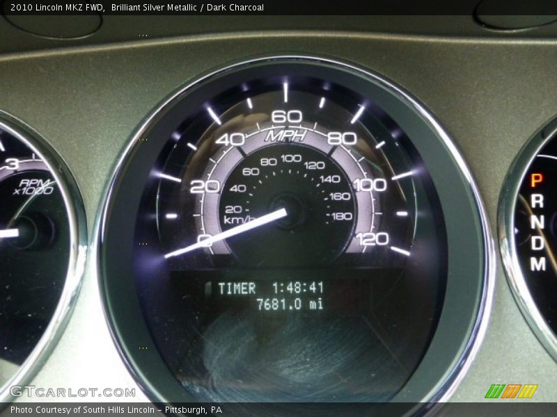 Brilliant Silver Metallic / Dark Charcoal 2010 Lincoln MKZ FWD
