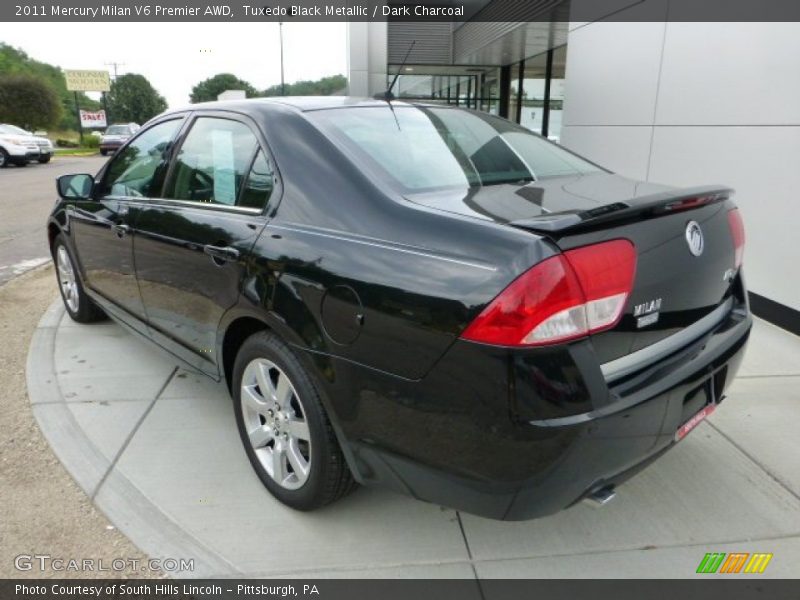 Tuxedo Black Metallic / Dark Charcoal 2011 Mercury Milan V6 Premier AWD