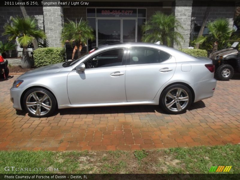 Tungsten Pearl / Light Gray 2011 Lexus IS 250