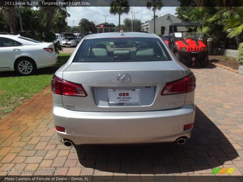 Tungsten Pearl / Light Gray 2011 Lexus IS 250