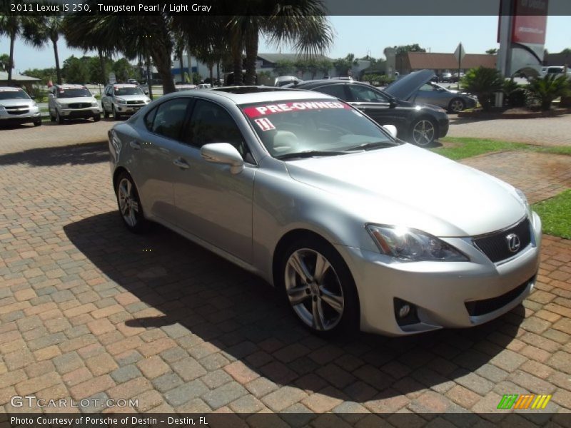 Tungsten Pearl / Light Gray 2011 Lexus IS 250