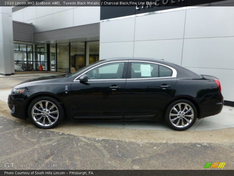 Tuxedo Black Metallic / Charcoal Black/Fine Line Ebony 2010 Lincoln MKS EcoBoost AWD