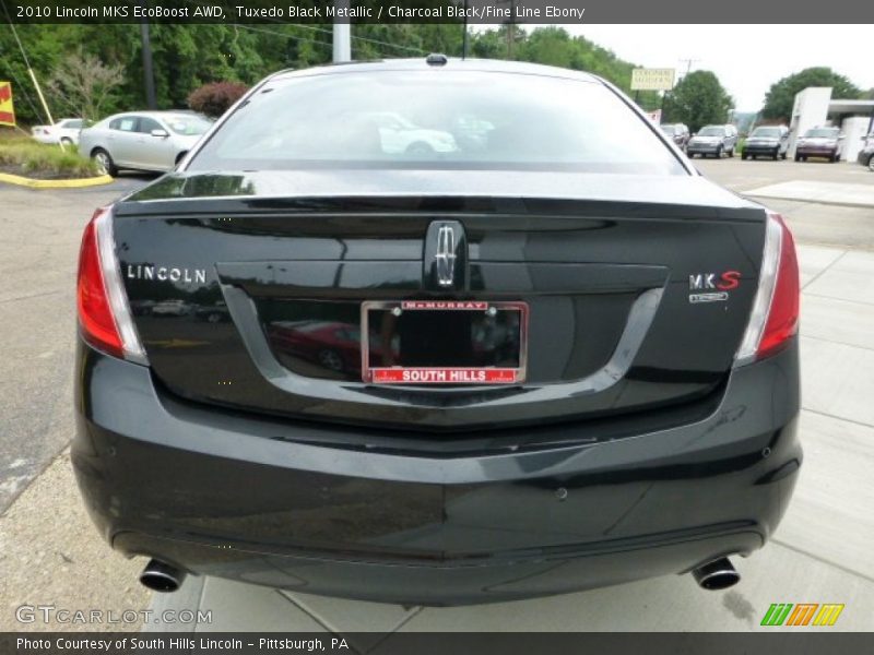 Tuxedo Black Metallic / Charcoal Black/Fine Line Ebony 2010 Lincoln MKS EcoBoost AWD