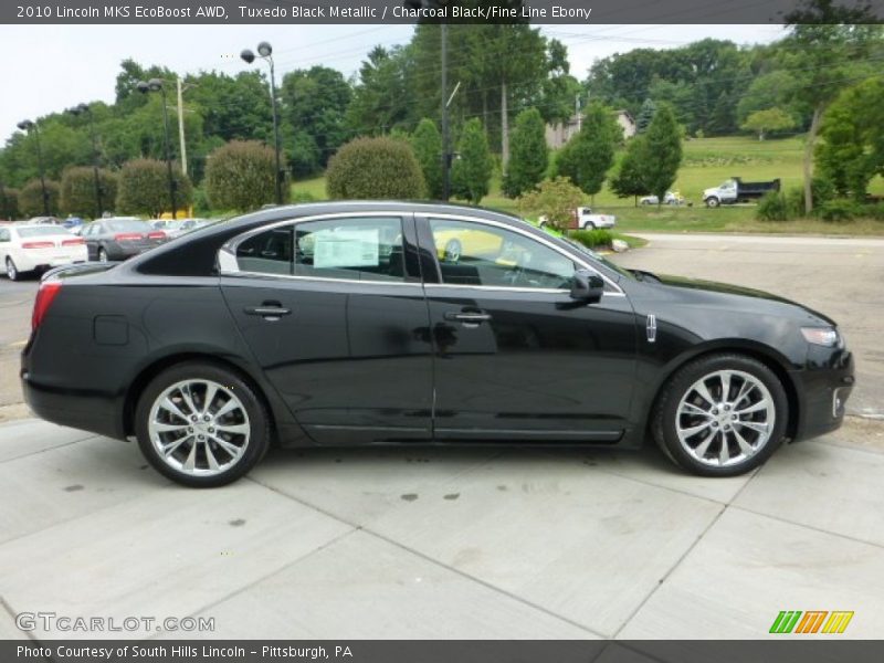 Tuxedo Black Metallic / Charcoal Black/Fine Line Ebony 2010 Lincoln MKS EcoBoost AWD