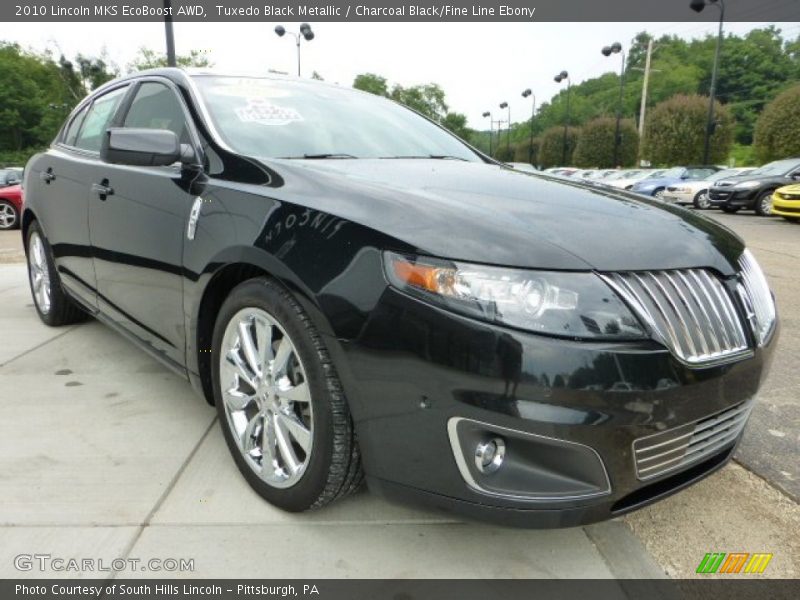 Tuxedo Black Metallic / Charcoal Black/Fine Line Ebony 2010 Lincoln MKS EcoBoost AWD