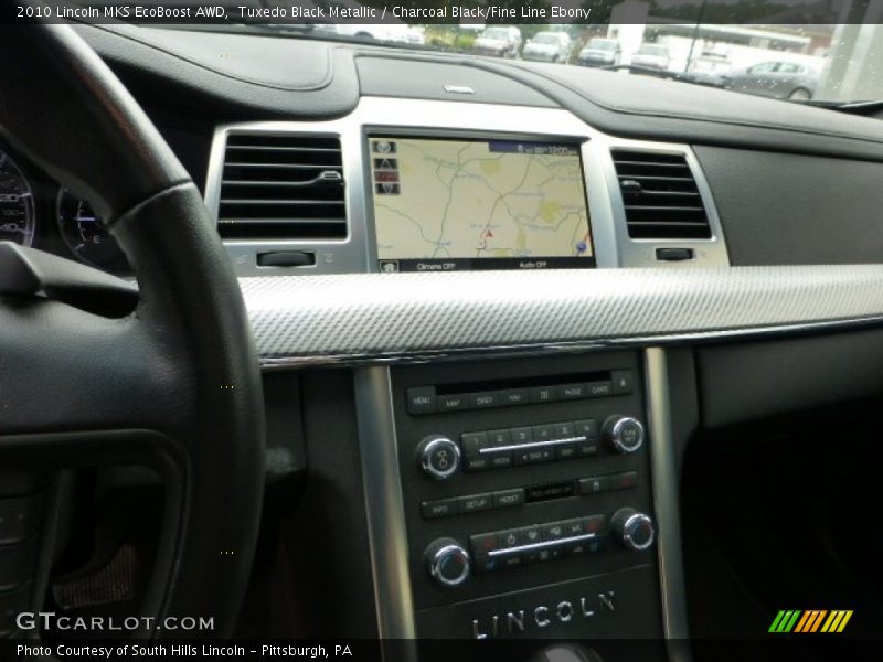 Tuxedo Black Metallic / Charcoal Black/Fine Line Ebony 2010 Lincoln MKS EcoBoost AWD