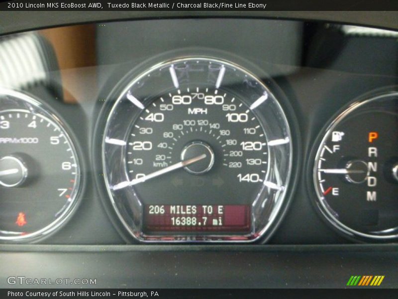 Tuxedo Black Metallic / Charcoal Black/Fine Line Ebony 2010 Lincoln MKS EcoBoost AWD