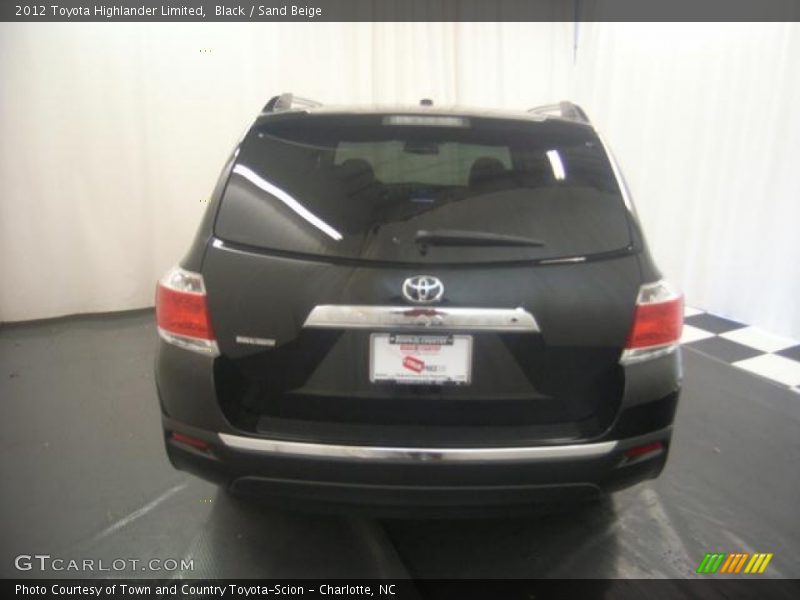 Black / Sand Beige 2012 Toyota Highlander Limited