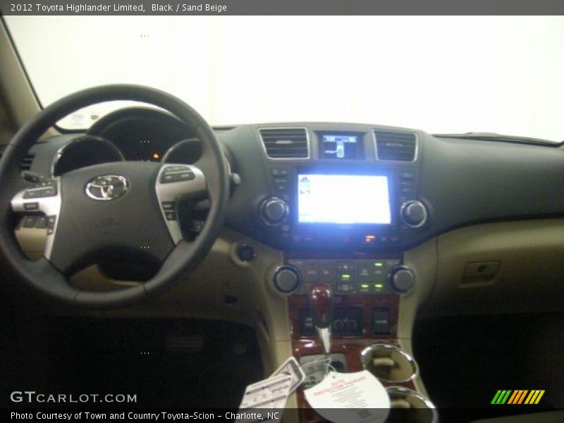 Black / Sand Beige 2012 Toyota Highlander Limited