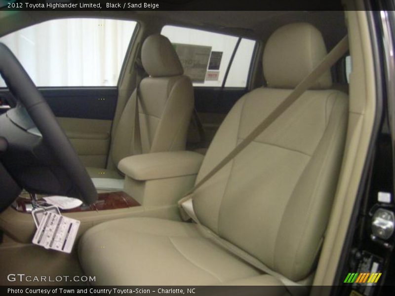 Black / Sand Beige 2012 Toyota Highlander Limited