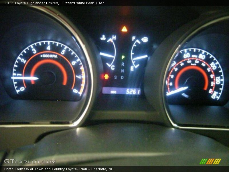 Blizzard White Pearl / Ash 2012 Toyota Highlander Limited