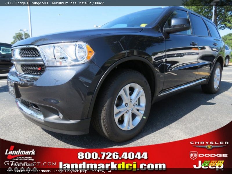 Maximum Steel Metallic / Black 2013 Dodge Durango SXT