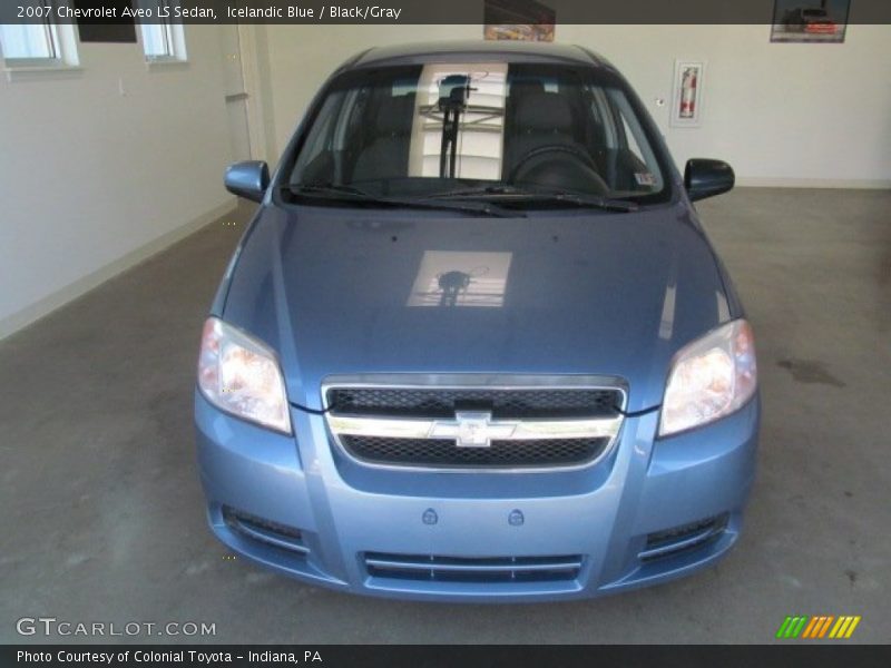 Icelandic Blue / Black/Gray 2007 Chevrolet Aveo LS Sedan