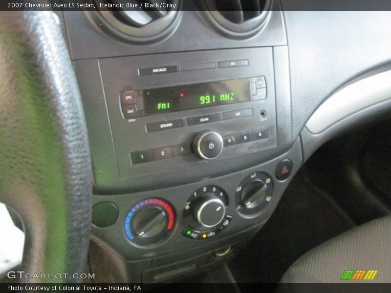Icelandic Blue / Black/Gray 2007 Chevrolet Aveo LS Sedan