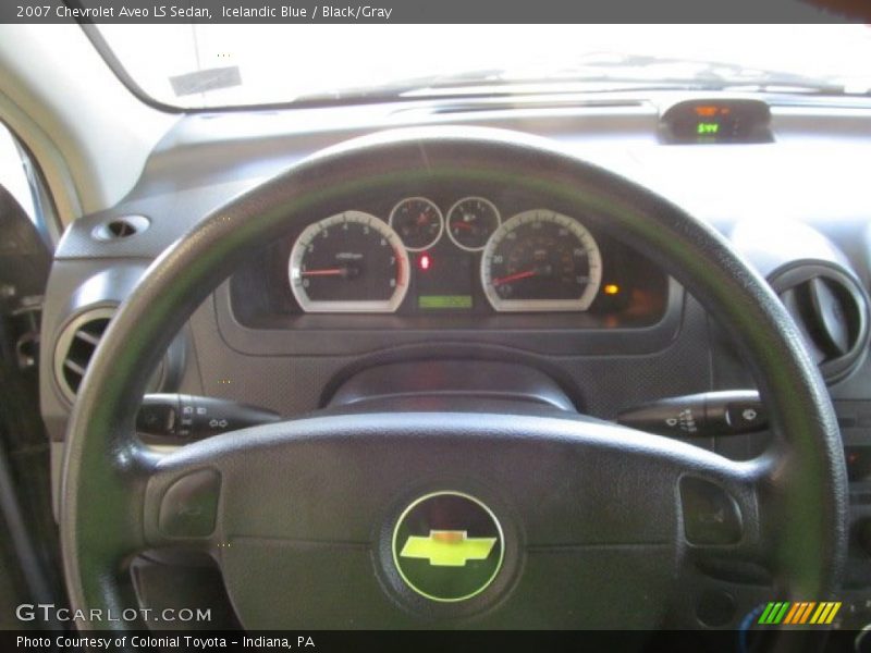 Icelandic Blue / Black/Gray 2007 Chevrolet Aveo LS Sedan