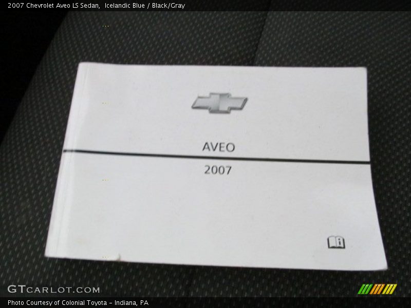 Icelandic Blue / Black/Gray 2007 Chevrolet Aveo LS Sedan